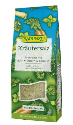 Rapunzel Kräutersalz, Meersalz mit Kräutern und Gemüse