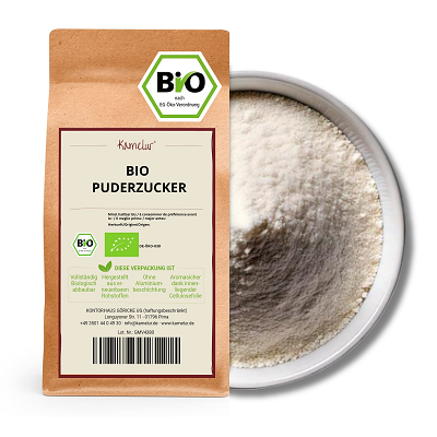 Bio Puderzucker von Kamelur®, ohne Zusätze