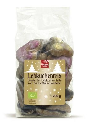 Linea Natura glasierter Bio Lebkuchenmix teils mit Zartbitterschokolde