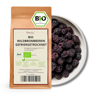 Gefriergetrocknete Bio Brombeeren ohne Zusätze