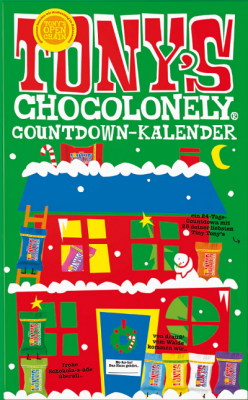 Tonys Chocolonely® Adventskalender Vorderseite